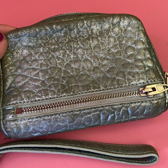 Alexander wang metallic turquoise wristlet wallet - Picture 3 of 7